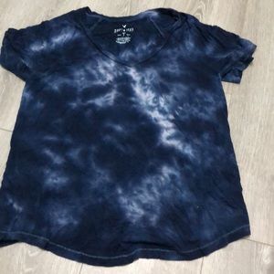 Blue American eagle loose shirt